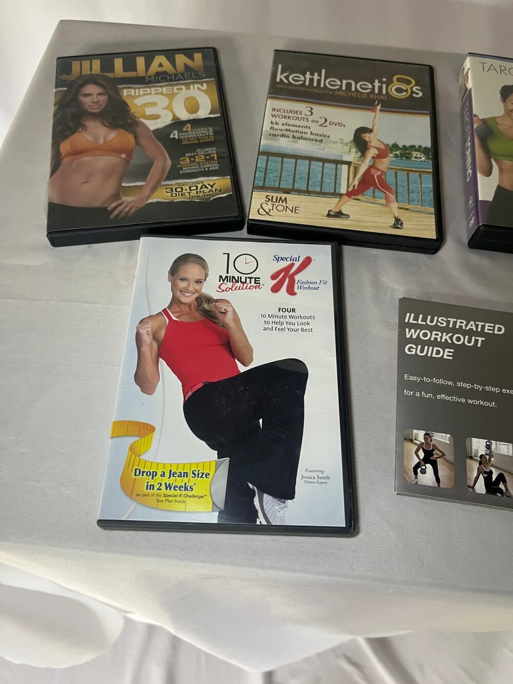 Fitness Workout DVD Lot 6 Jillian Michaels Ripped in 30 Kettlenetics Tony Horton
